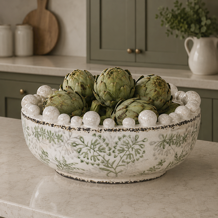 OSTUNI BOWL 34x34x15cm